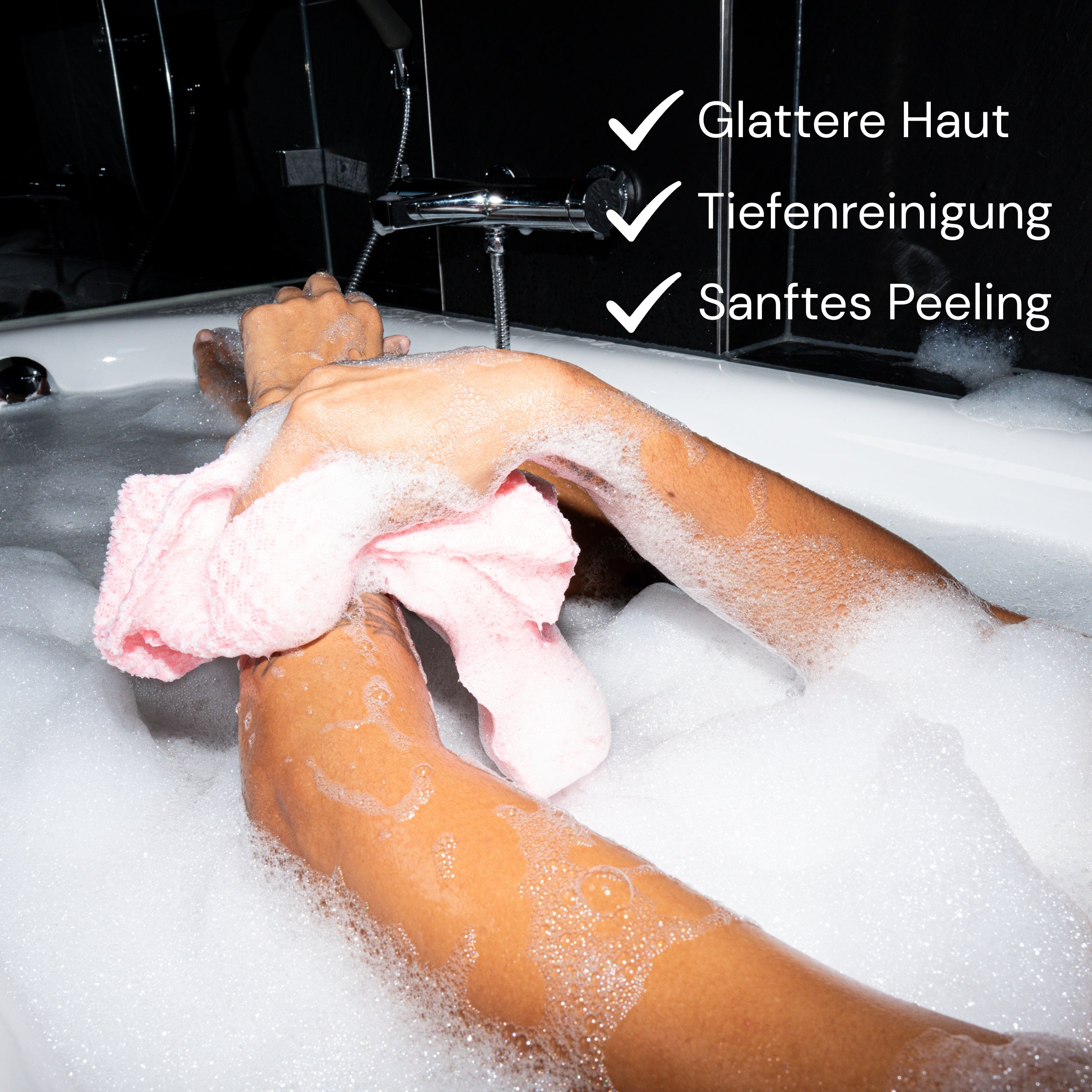 Antibakterielles Peeling-Tuch